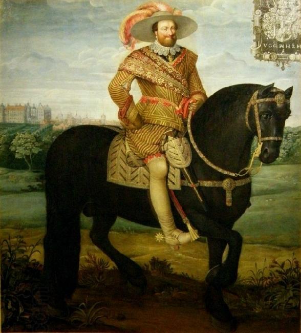 Daniel Orme Equestrian portrait of John Albert II China oil painting art